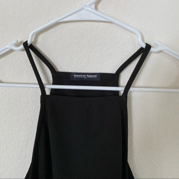 *SOLD* American Apparel Black Halter Tank Top Size Small. - Picture 2 of 8